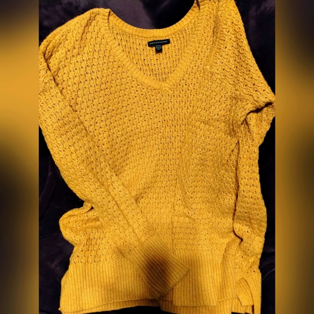 American Eagle Mustard Sweater